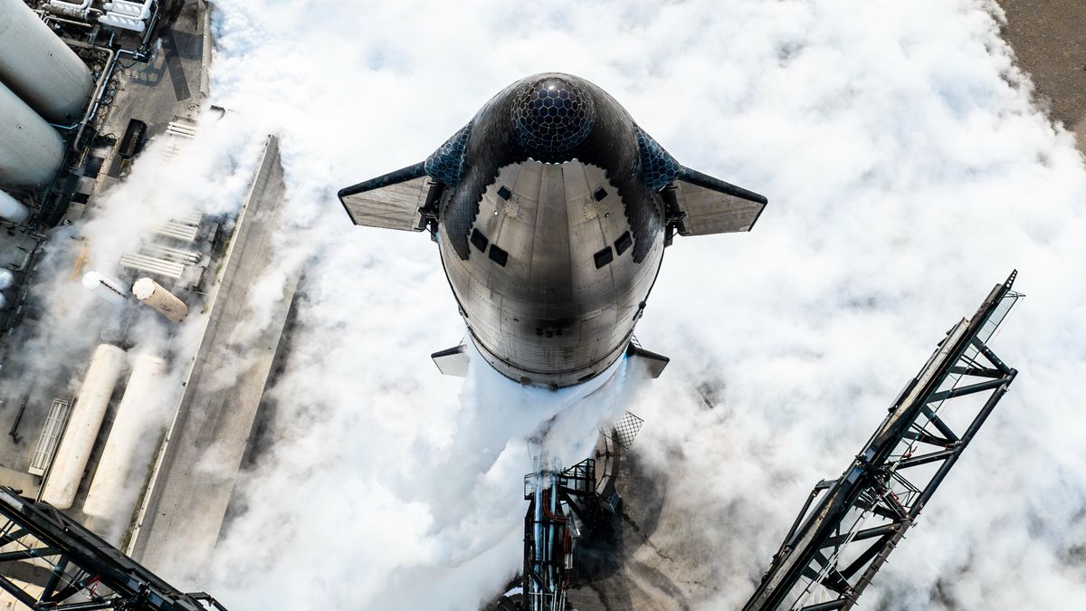 SpaceX conducts a fueling test with its Starship vehicle on May 28, 2024.